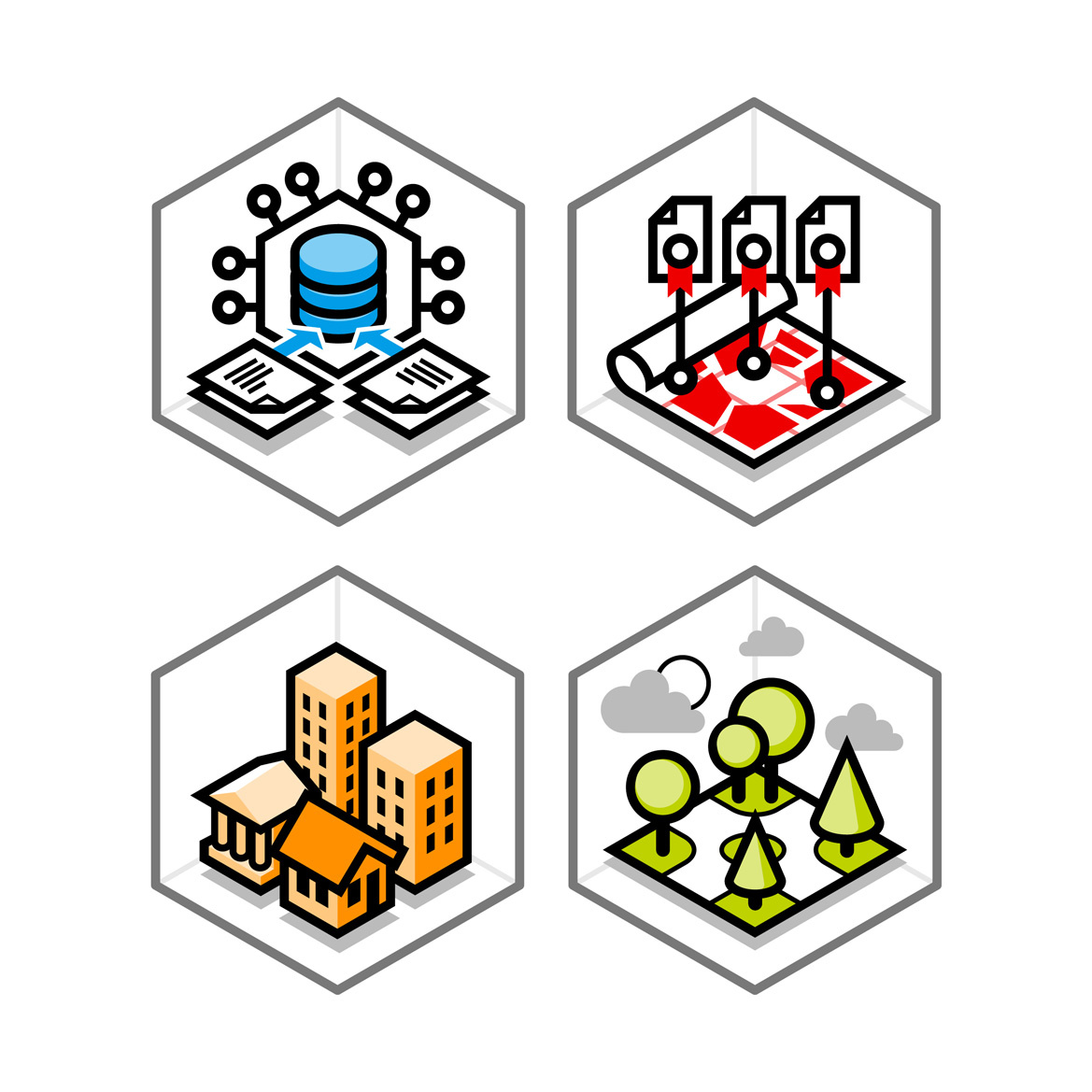 BIM Roadmap iconography icon icon design logo vector illustration