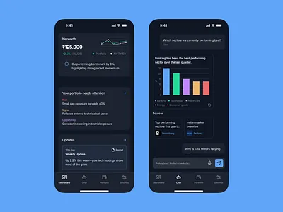 Fintech mobile application design app design ui
