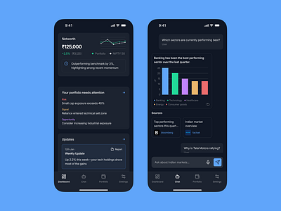 Fintech mobile application design app design ui