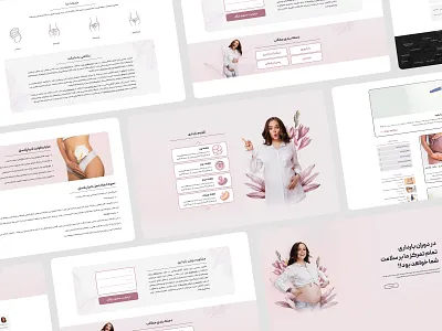 Pregnancy Website graphic design ui