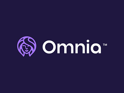 Omnia (beauty salon) branding clean colorful creative design flat graphic design illustration logo ui