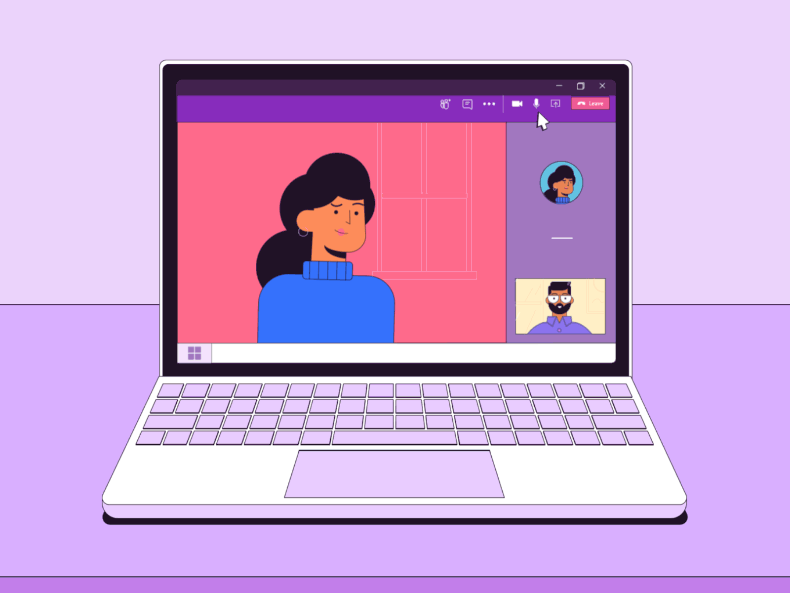 Microsoft Teams Settings animated animation character character animation design illustration microsoft