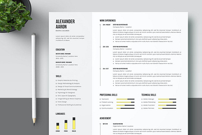 CV Resume Template branding clean cover letter cv cv design cv template elegant resume gradient gradient resume job resume minimal minimal resume modern resume popular professional resume resume design resume template simple resume