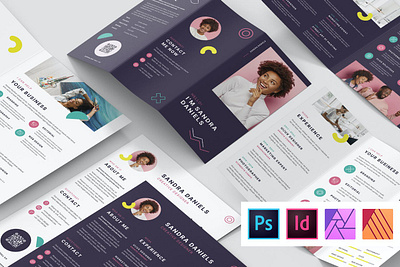 The Resume – Brochures and Flyers Print Templates branding clean cover letter cv cv design cv template elegant resume gradient gradient resume job resume minimal minimal resume modern resume popular professional resume resume design resume template simple resume