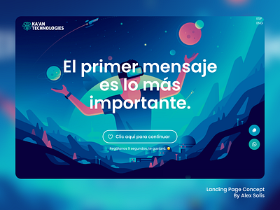 Technology Web Page Concept app branding creative creative design design illustration landing landing page logo technology ui ux