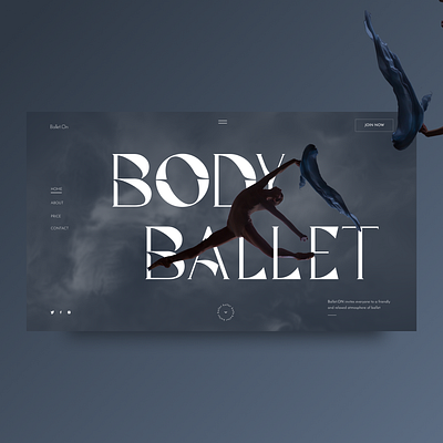 Conceptual UI design of Ballet school ballerina ballet balletschool balletschoollanding dance dancelandingpage landingballet uidesign uiuxdesign webdesign website