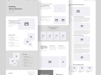 Landing Page design landing page design website wireframe