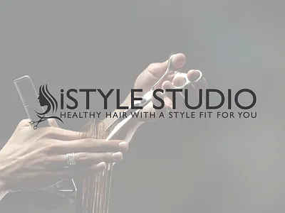 iSTYLE STUDIO Logo branding design graphic design hair salon haircut icon illustration istyle studio logo istyle studio logo logo logodesign vector