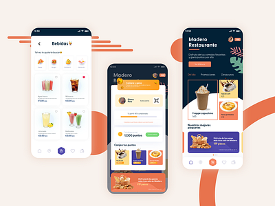 Restaurant Fidelity App app branding creative creative design design fidelity illustration inspiration orange restaurant ui ux