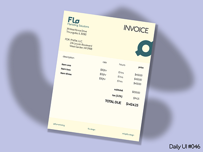 Daily UI #046 daily ui daily ui 046 dailyui dailyui046 dailyuichallenge design invoice ui