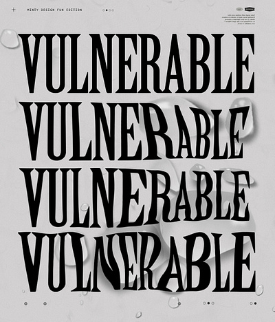 Emotional type design mentalhealth typography typography art vulnerability