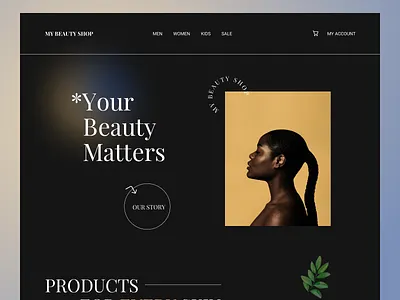 MY BEAUTY SHOP design ecommerce design ecommerce shop minimal modernism ui ui deisgn web