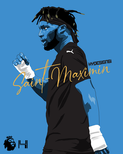 SAINT MAXIMIN x NEWCASTLE UNITED app bordomavi futbol hammers illustration tasarım trabzonspor ui