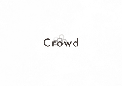 Crowd | Typographical Poster crowd graphics illustration minimal poster sans simple text typography word