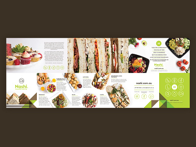 Nashi Catering Flyer Design branding flyer flyer design restaurant branding