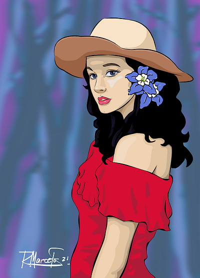 lady1 animated animation commision commission open design harmony illustration illustration art illustrator toonboom