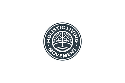 HLM abstract branding design illustration logo logo design tree logo vector yoga logo