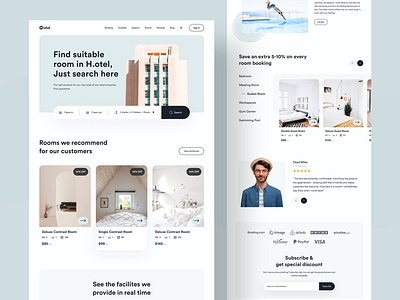 Hotel Landing Page booking app holiday homepage hotel hotel app hotel booking hotel branding hotel website house landing page nasim real estate realestate resort resorts tour tourist travel travel agency uiuxdesign
