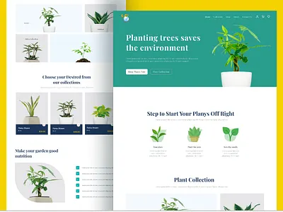 Planthie - Landing page clean design furniture garden homepage interface interior landingpage plant plant care plant shop plants pot product shop ui ui ux ux vector website