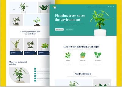 Planthie - Landing page clean design furniture garden homepage interface interior landingpage plant plant care plant shop plants pot product shop ui ui ux ux vector website