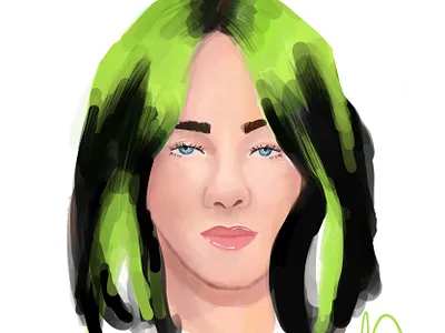 Billie Eilish art artwork design illuistrator