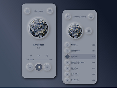 music player design app design gradient music player podcast screen ui ux