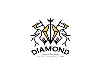 Diamond crown diamond flag hats horse royal royalty