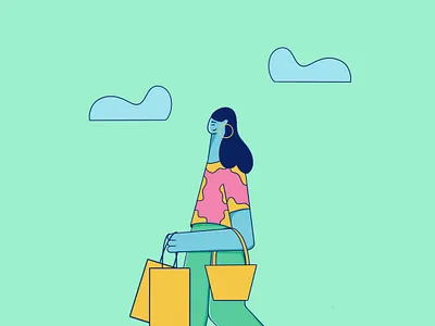 Shopping 2d art behance character character design character illustration characterdesign characters dribbble flat flat character flat design flat illustrator freelance illustrator illustration illustrator procreate procreate art vector illustration