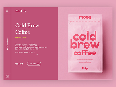 Cold Coffee Website Layout Exploration adobexd app design dailyui dailyuichallenge freebie freelancer landing page neomorphism product design ui