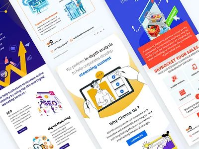 IT Technology Emailer Design branding design email design email marketing email template emailer homepage interaction mobile page product website