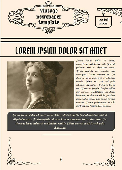 Vintage Newspaper Template - FREE Google Docs Template free template google docs newspaper newspapers vintage newspaper