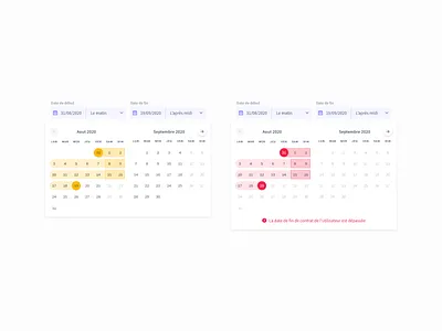 Date picker add date date picker datepicker error page product design ui