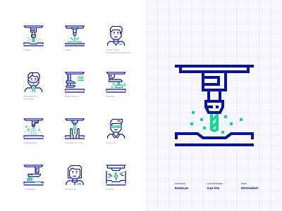 Technical icon set icon icons iconset minimalistic outline pixelperfect vector