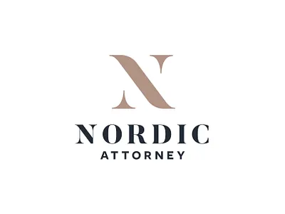 Nordic Attorney brand branding business business logo custom headfonts identity logo logo design logo tamplate nordic norway scandinavian tamplate
