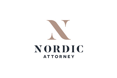 Nordic Attorney brand branding business business logo custom headfonts identity logo logo design logo tamplate nordic norway scandinavian tamplate