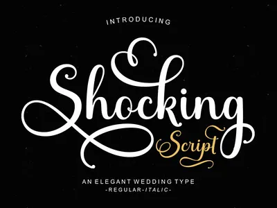 Shocking Fonts branding design icon illustration logo modern vector