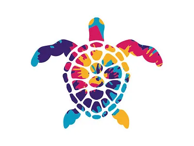 Hawaiian Tie Dye Sea Turtle 580x386 branding craft crafts logo modern typography unique