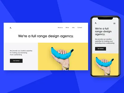 Design studio landing page adobexd brandingagency creativecloud daily ui flatdesign landing page design landingpage minimalist mobile design mock up uidesign uiux uiuxdesign userexperiencedesign webdesign