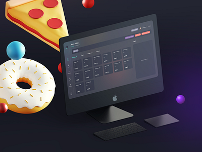 Point of Sale 3d dark theme dark ui dashboad design mockup product design screen ui uiux ux