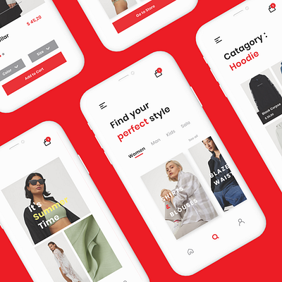 Experiment Fashion UI app design mobile app mobile app design mobile design mobile ui ui ux
