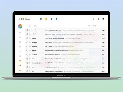 02 Daily UI. Gmail Redesign 2021 branding button design gmail gmail signature google google design minimalism neumorphic new trend ui ux web