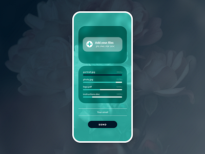 File upload app dailyui dailyuichallenge design file upload ui uidesign