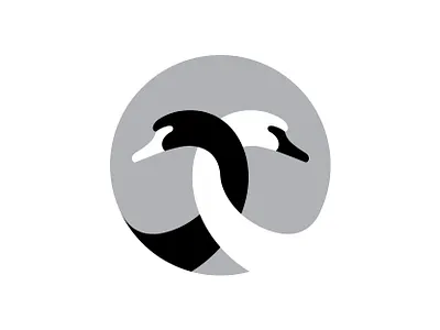 swans animal bird branding design identity logo logotype mark symbol