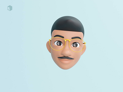 Sneek peak 5 - Indian man with moustache 👨 3d 3d animation 3d character apple apple design avatar blender cute design facemoji facial expressions head illustration illustrations library man memoji resources threedee