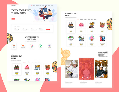 Food hub-Restaurent best design burger creative design design dribbble best shot food hotel landing page pizza restaurant ui uiux ux vector web page design web ui website