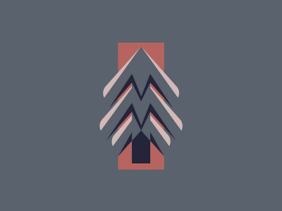 Pine - 212/365 branding forest geometric geometry logo pine tree shapes simple simple shapes tree trees woods