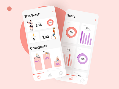 fitness tracker app ui mobile app mobile app design mobile design mobile designer mobile ui ui uidesign ux