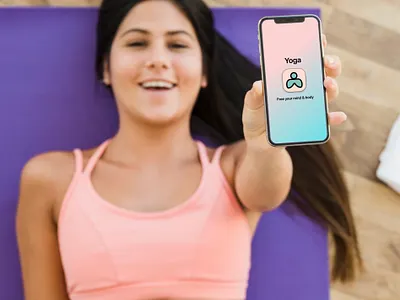YOGA LOGO design ios logo yoga app