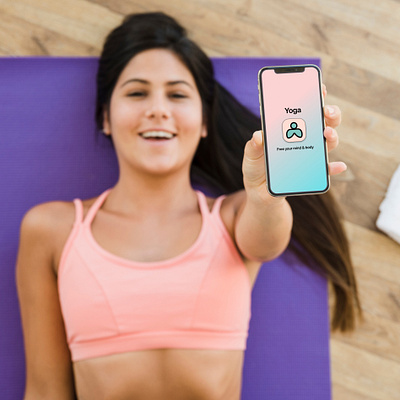 YOGA LOGO design ios logo yoga app