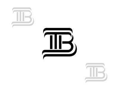TB Letter Design flat icon illustration illustrator logo minimal professional design vector